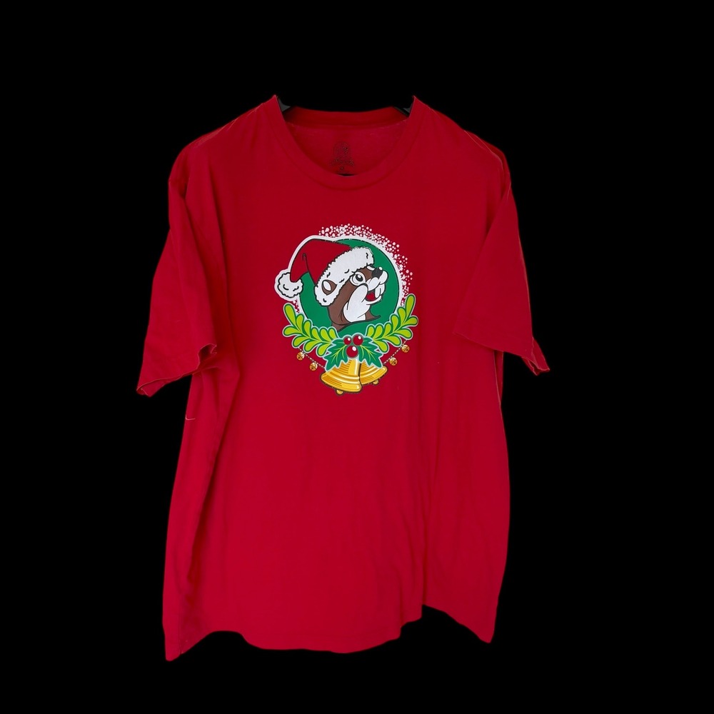 Buc-ee's Christmas 2025 Red T-Shirt Jingle All The Way Beaver 2X Mens